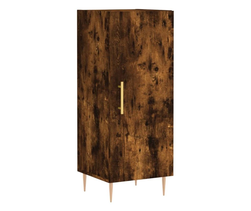 Visoka ormar, dimljeni hrast, 34,5x34x180 cm, obrađeno drvo - 7
