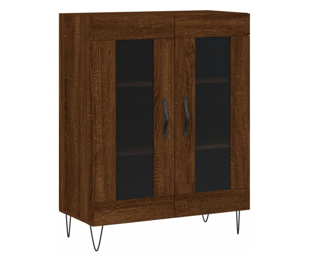 Visoka ormar, smeđi hrast, 69,5x34x180 cm, kompozitno drvo - 7