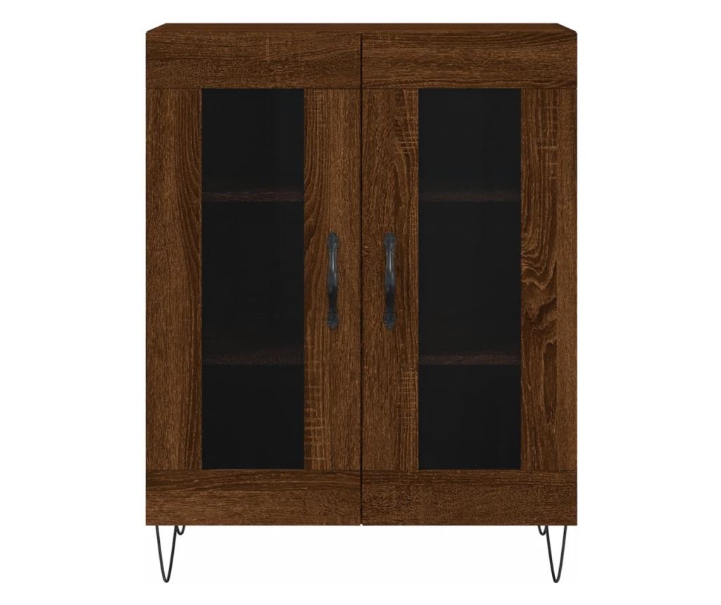 Visoka ormar, smeđi hrast, 69,5x34x180 cm, kompozitno drvo - 8