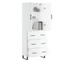 Visoka ormar, bijela visokog sjaja, 69,5x34x180 cm, kompozitno drvo thumbnail 3