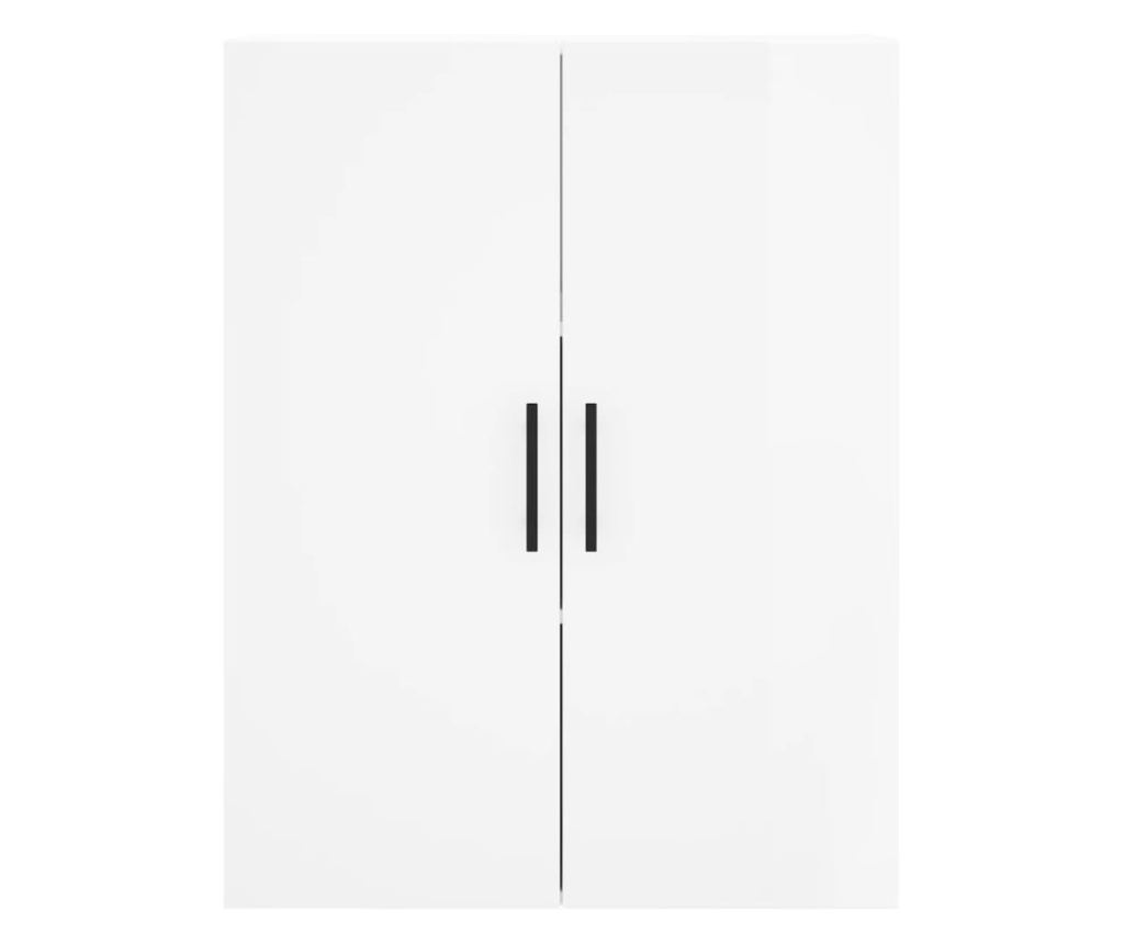 Visoka ormar, bijela visokog sjaja, 69,5x34x180 cm, kompozitno drvo - 6