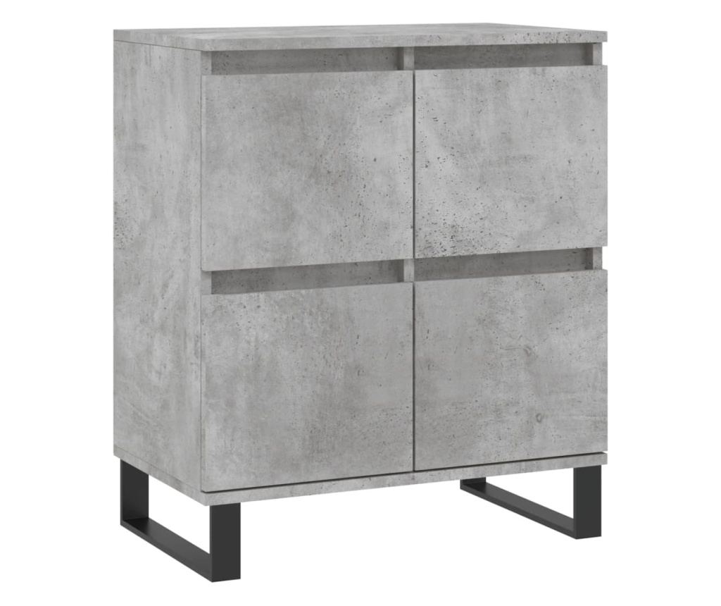 Ormarić za posluživanje, 2 komada, betonsko siva, konstruirano drvo - 5
