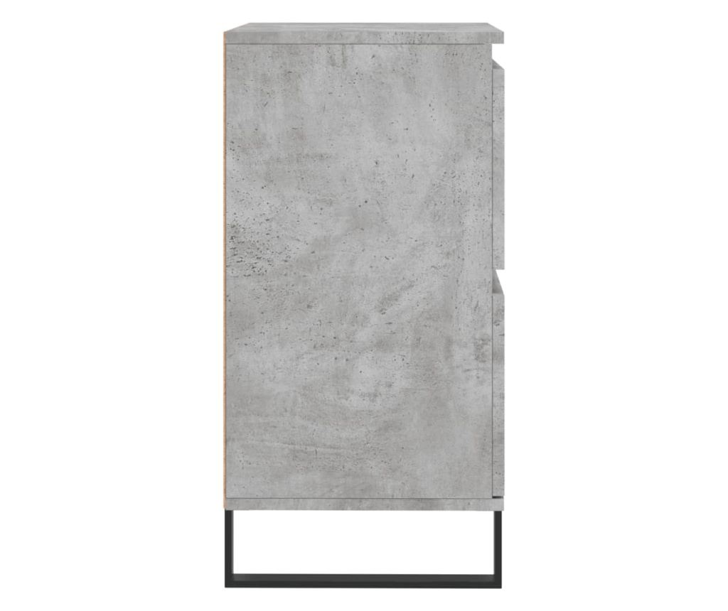 Ormarić za posluživanje, 2 komada, betonsko siva, konstruirano drvo - 7
