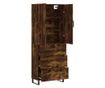 Visoki ormar, dimljeni hrast, 69,5x34x180 cm, kompozitno drvo thumbnail 4