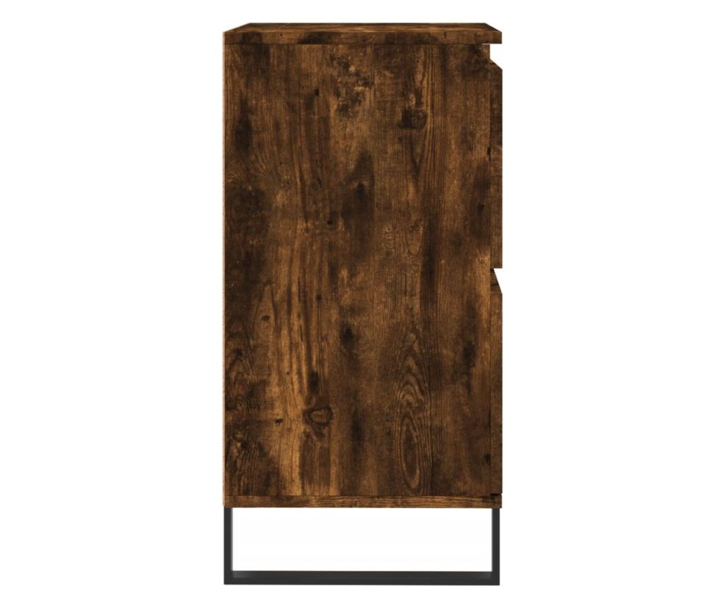 Ormarić za odlaganje, 2 kom, dimljeni hrast, konstruirano drvo - 7