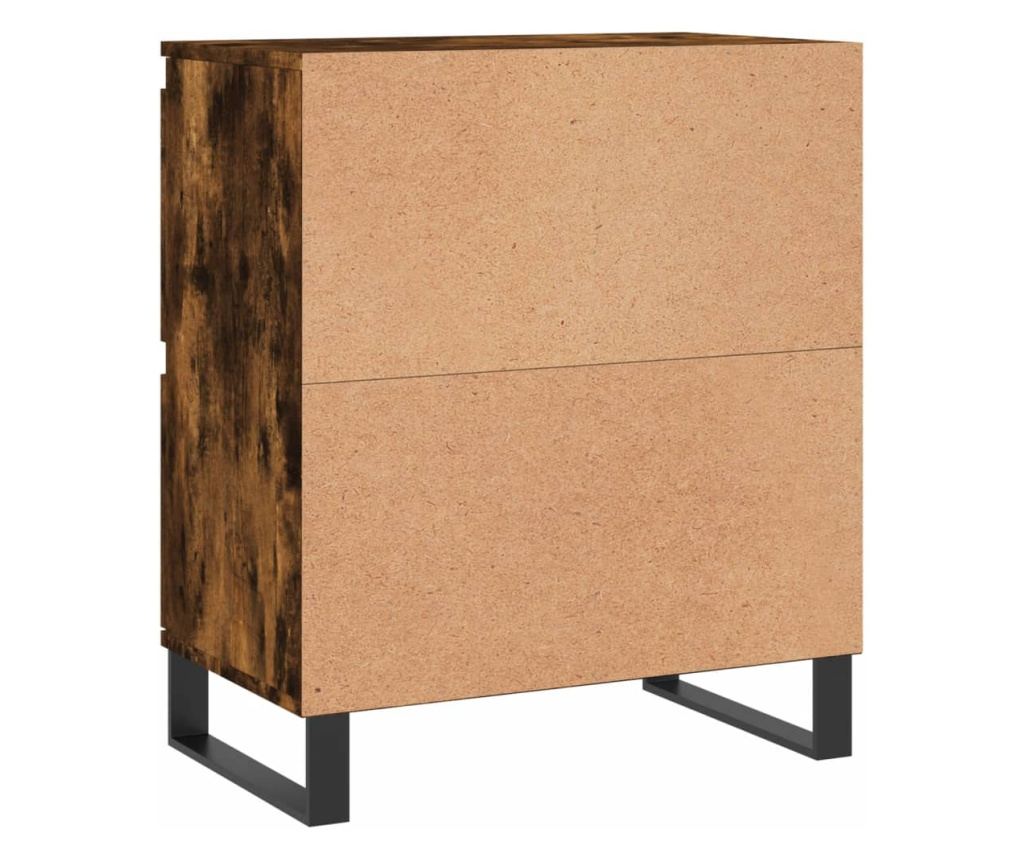 Ormarić za odlaganje, 2 kom, dimljeni hrast, konstruirano drvo - 8