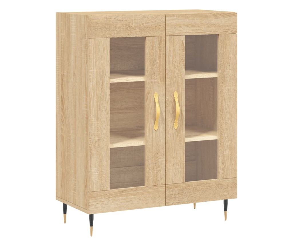 Visoka ormar, hrast sonoma, 69,5x34x180 cm, kompozitno drvo - 7