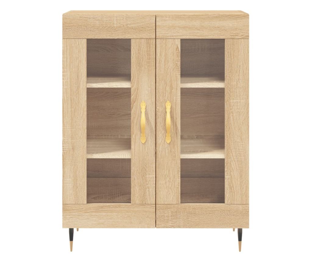 Visoka ormar, hrast sonoma, 69,5x34x180 cm, kompozitno drvo - 8