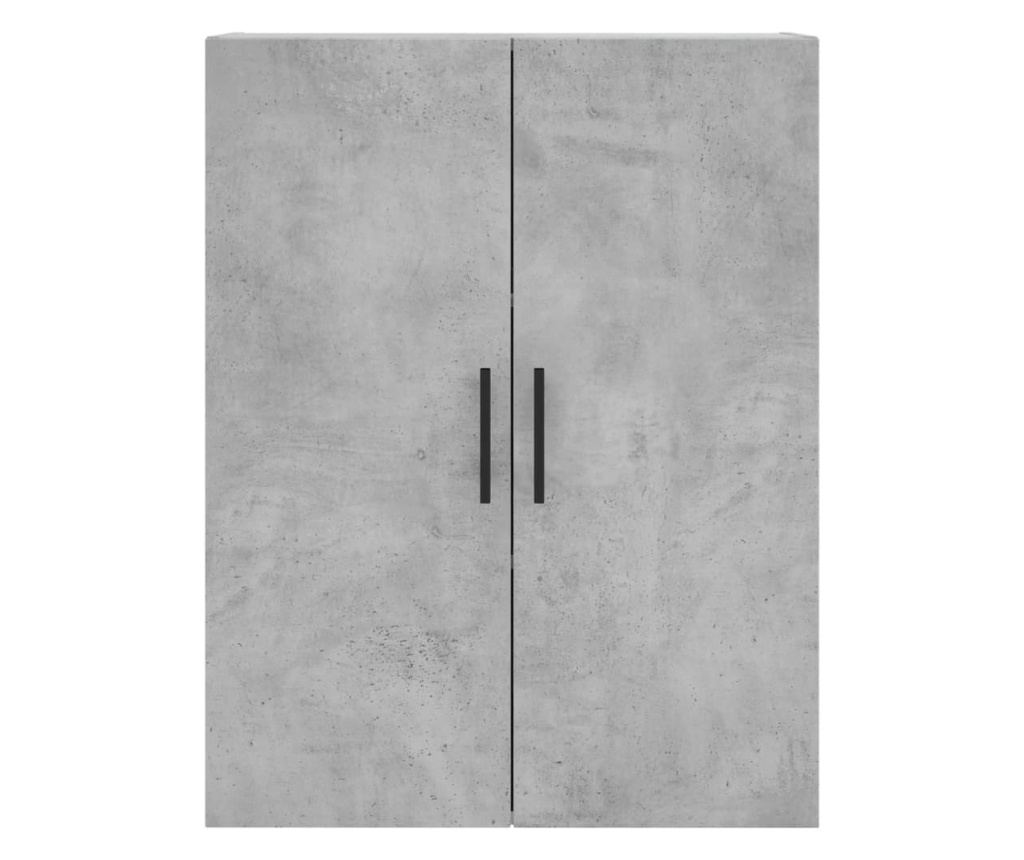 Visoki ormar, betonsko siva, 69,5x34x180 cm, konstruirano drvo - 6