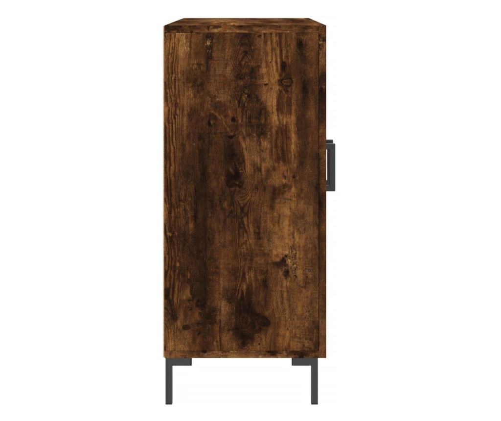 Komoda, dimljeni hrast, 90x34x80 cm, kompozitno drvo - 7