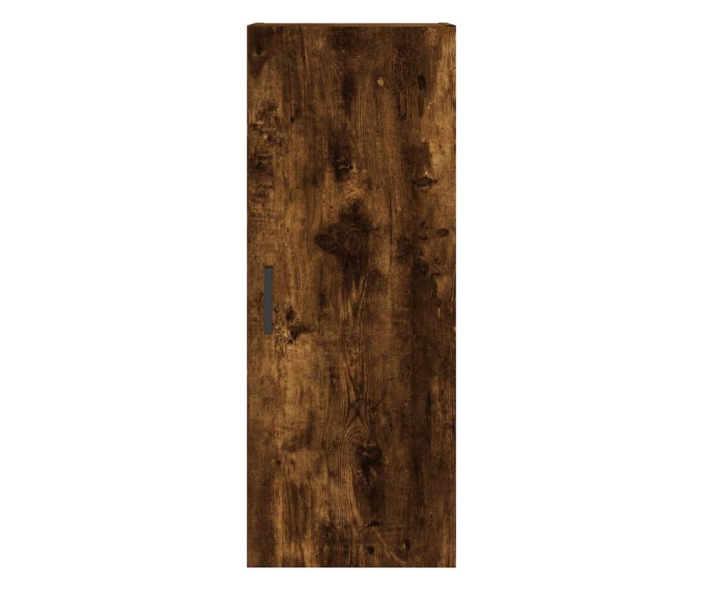 Visoka vitrina, dimljeni hrast, 34,5x34x180 cm, obrađeno drvo - 8