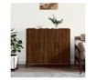 Komoda, smeđi hrast, 90x34x80 cm, kompozitno drvo thumbnail 1