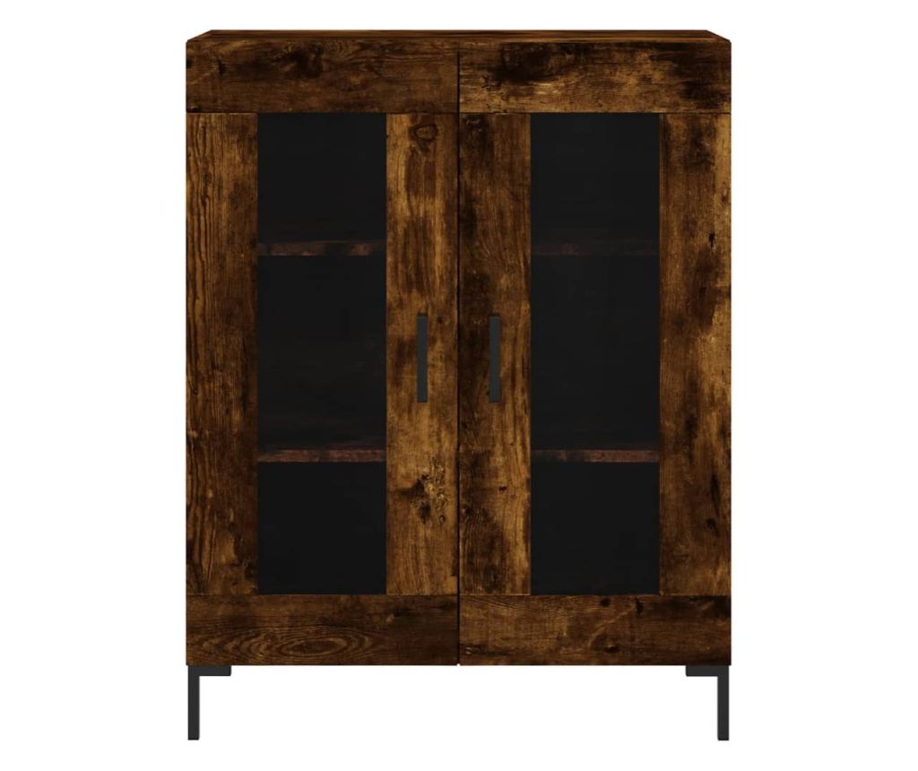 Visoka ormar, dimljeni hrast, 69,5x34x180, kompozitno drvo - 8