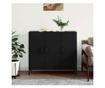 Konzola, crna, 90x34x80 cm, kompozitno drvo thumbnail 1