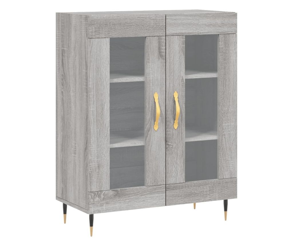 Visoka ormar, siva sonoma, 69,5x34x180 cm, kompozitno drvo - 7