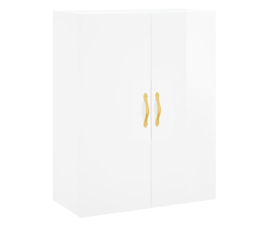 Visoka ormar, bijela visokog sjaja, 69,5x34x180 cm, kompozitno drvo - 5