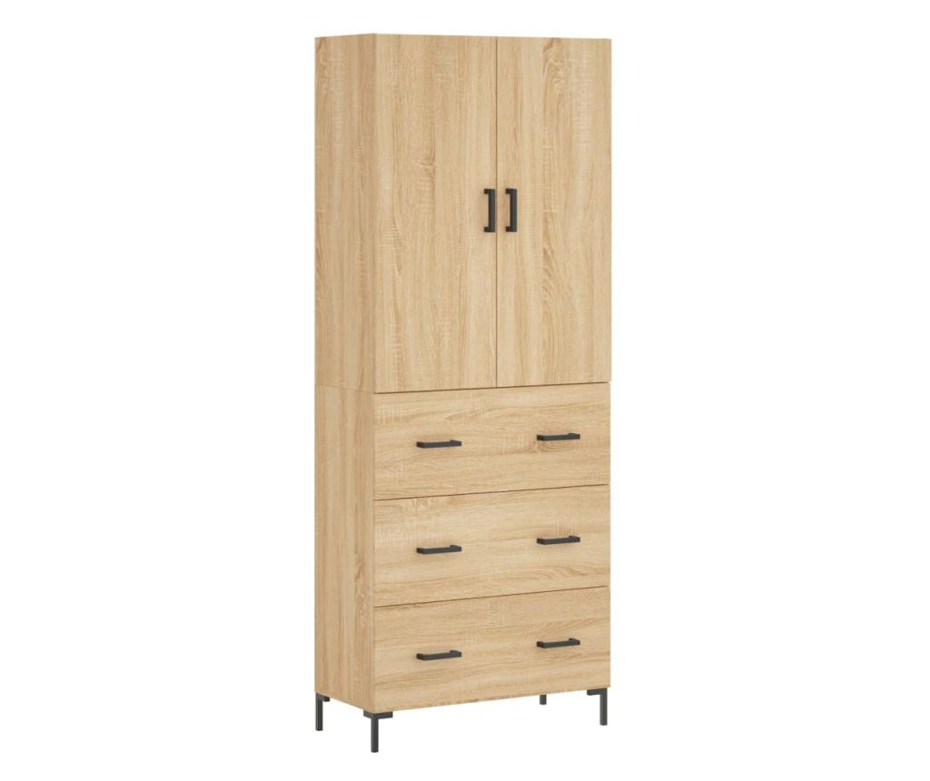 Visoki ormar, sonoma hrast, 69,5x34x180 cm, konstruirano drvo - 2