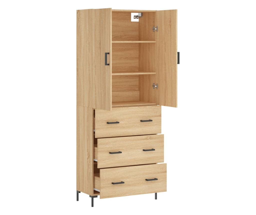 Visoki ormar, sonoma hrast, 69,5x34x180 cm, konstruirano drvo - 4