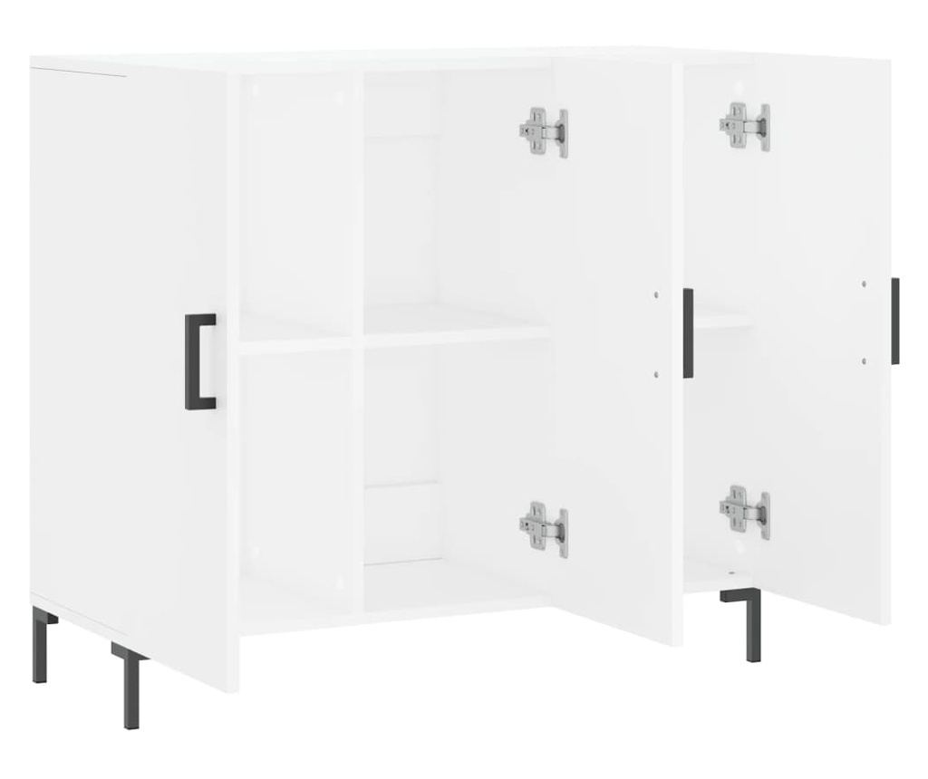 Komoda, bijela, 90x34x80 cm, kompozitno drvo - 5