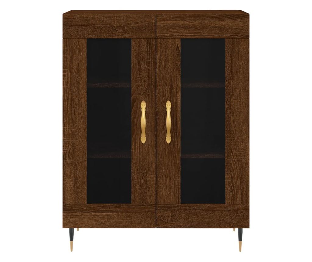 Visoki ormar, smeđi hrast, 69,5x34x180 cm, kompozitno drvo - 8