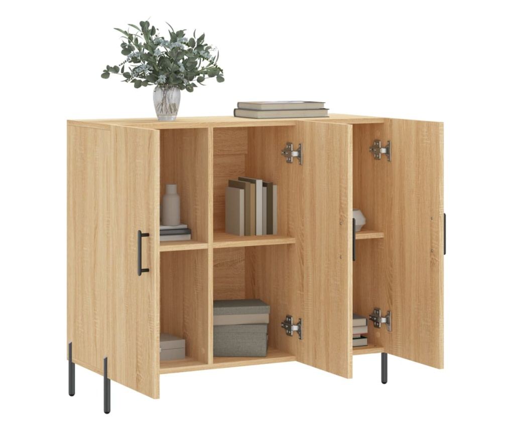 Ormarić, boja hrasta Sonoma, 90x34x80 cm, kompozitno drvo - 4