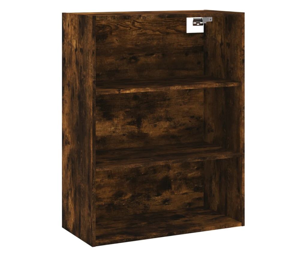 Visoka ormar, dimljeni hrast, 69,5x34x180, kompozitno drvo - 5