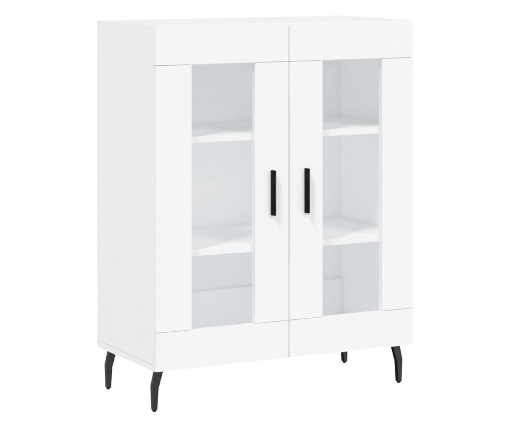 Visoki ormar, bijeli, 69,5x34x180 cm, kompozitno drvo - 7