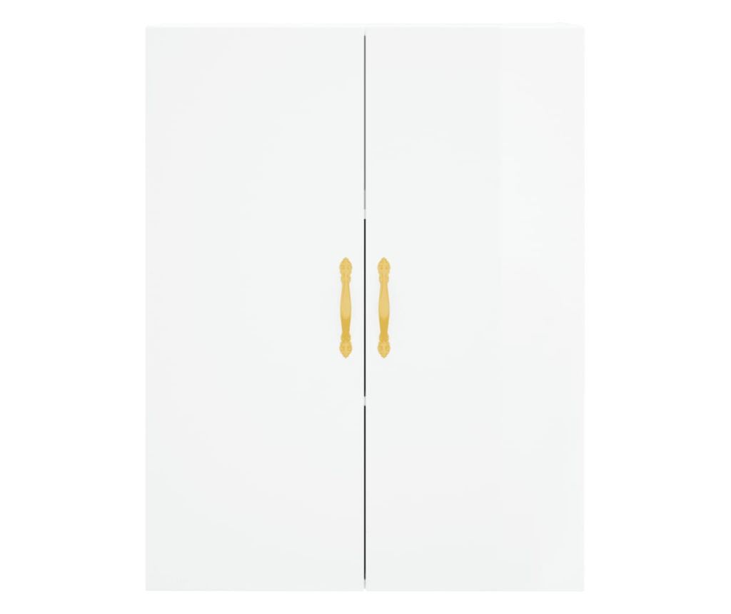 Visoka ormar, bijela visokog sjaja, 69,5x34x180 cm, kompozitno drvo - 6