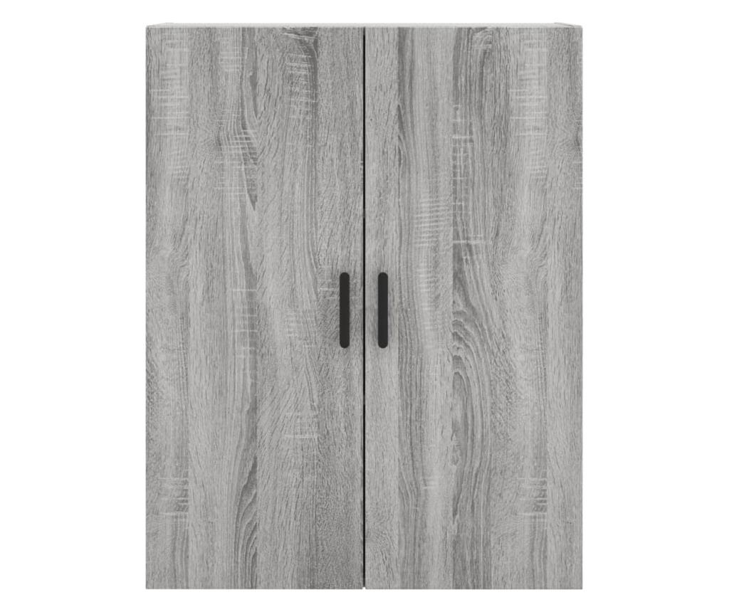 Visoki ormar, Sonoma siva, 69,5x34x180 cm, konstruirano drvo - 6