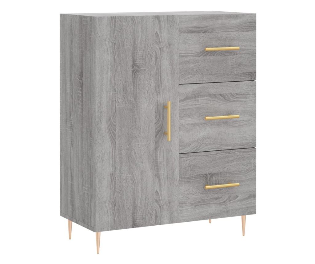 Komoda, siva sonoma, 69,5x34x90 cm, kompozitno drvo - 2