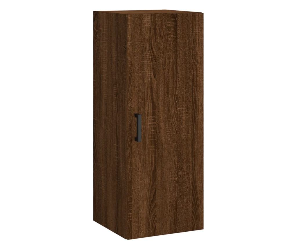 Visoka ormar, smeđi hrast, 34,5x34x180 cm, obrađeno drvo - 7