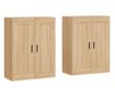 Стенни шкафове, 2 бр, дъб сонома, инженерно дърво