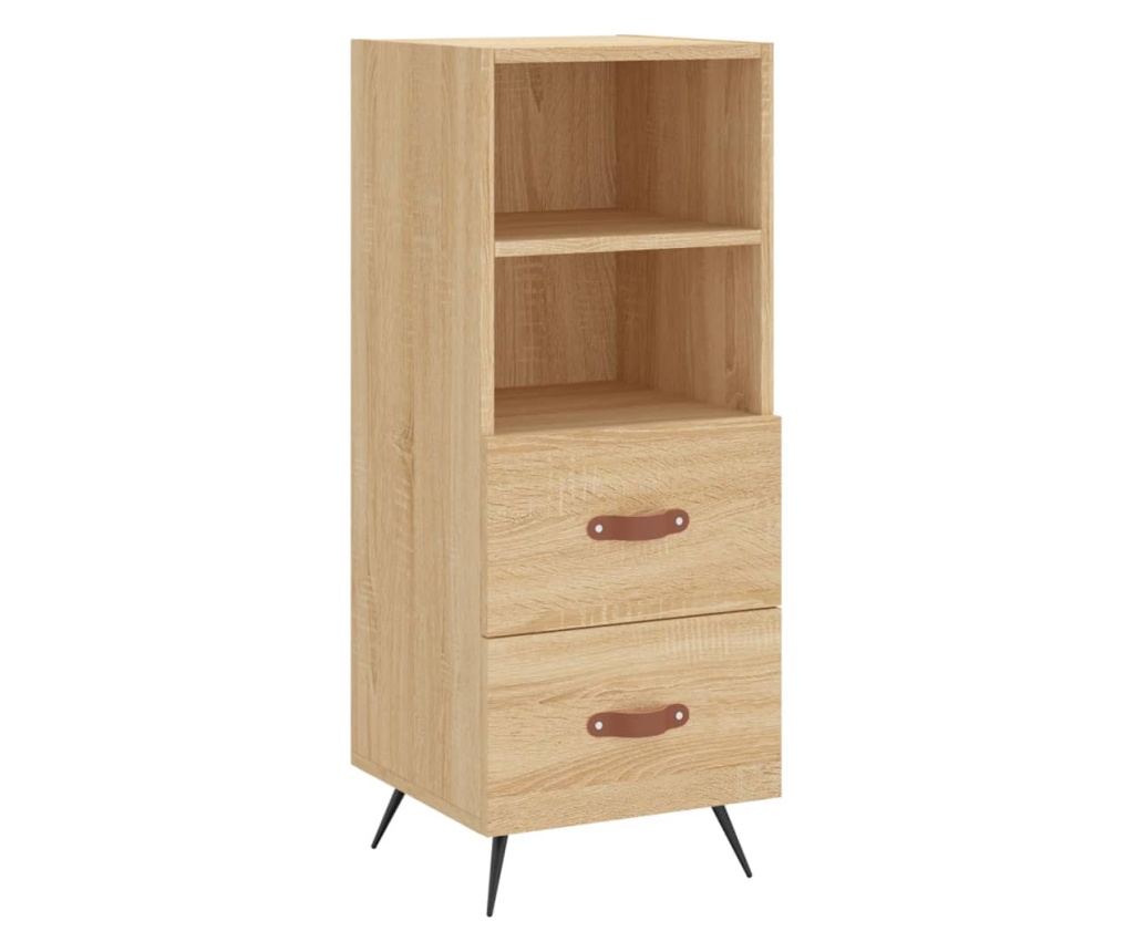 Visoka ormar, hrast sonoma, 34,5x34x180 cm, obrađeno drvo - 5