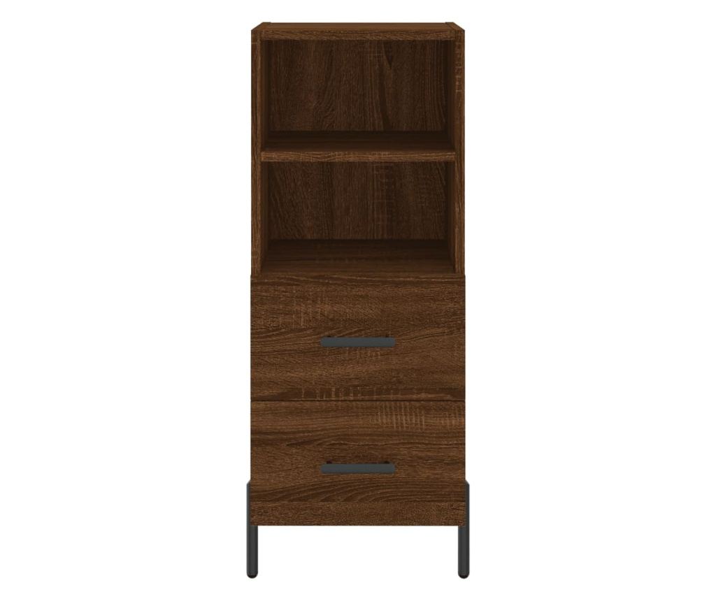 Visoka ormar, smeđi hrast, 34,5x34x180 cm, obrađeno drvo - 6