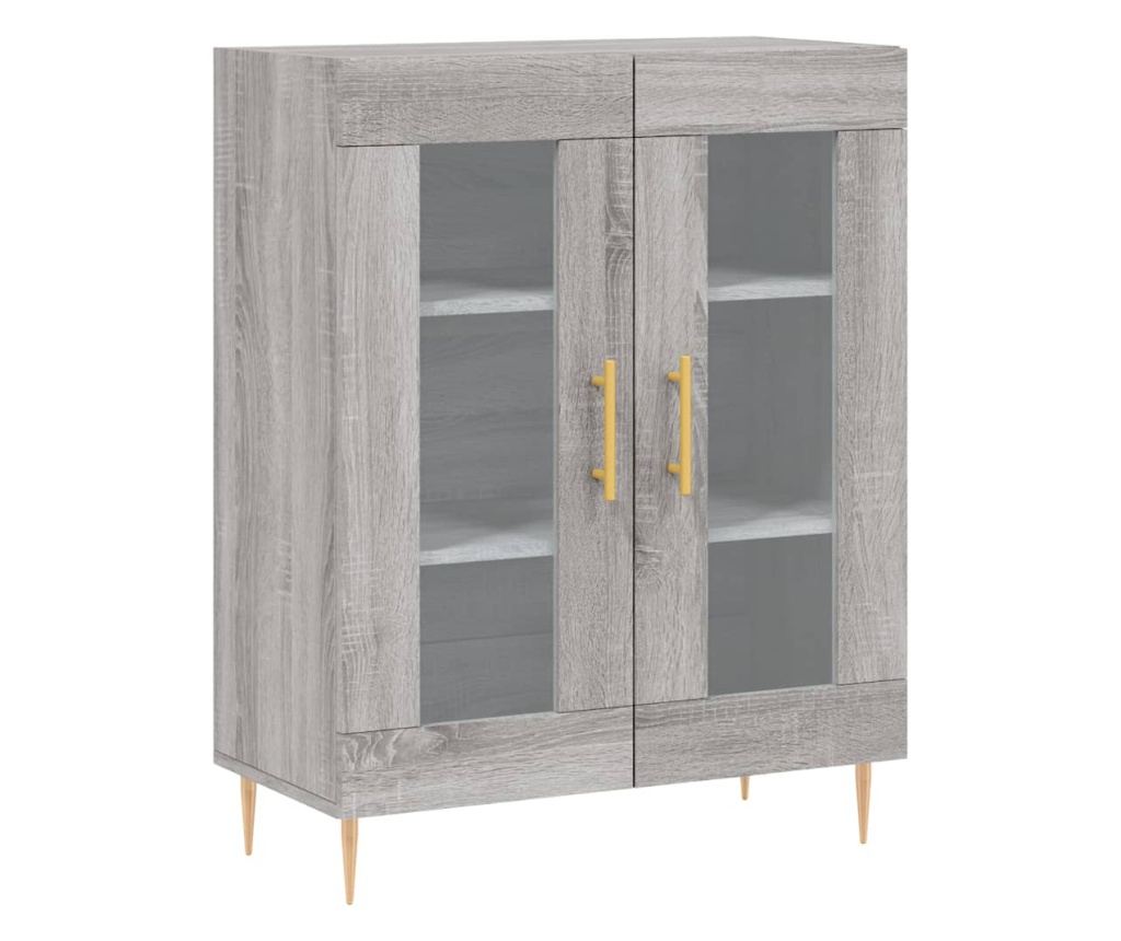 Visoka ormar, siva sonoma, 69,5x34x180 cm, kompozitno drvo - 7