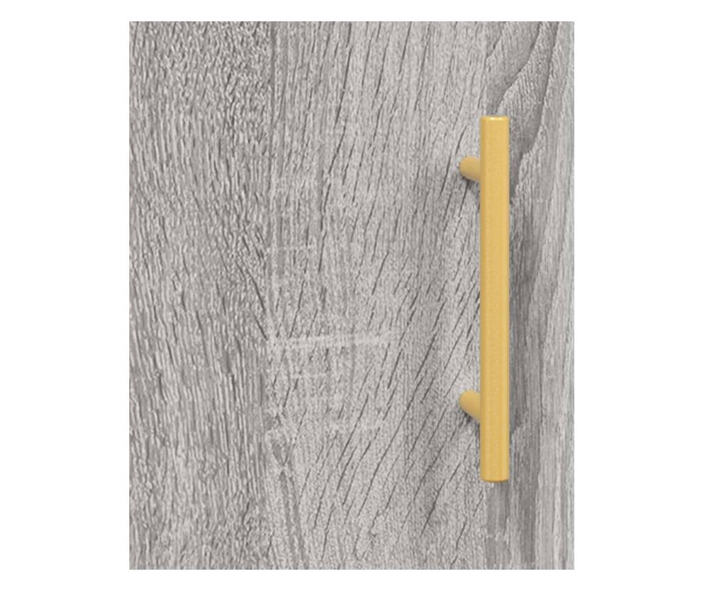 Komoda, siva sonoma, 69,5x34x90 cm, kompozitno drvo - 10