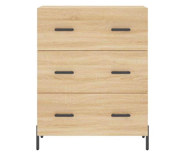 Висок шкаф, дъб сонома, 69,5x34x180 см, инженерно дърво