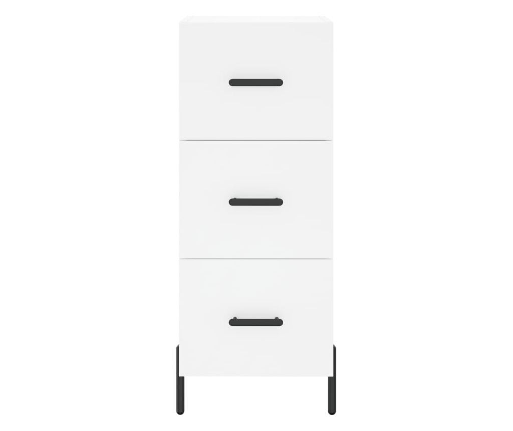 Visoki ormarić, bijeli, 34,5x34x180 cm, konstruirano drvo - 6