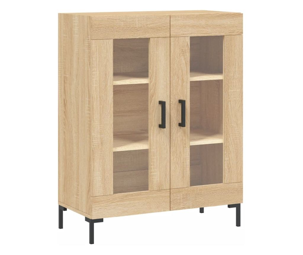 Visoka ormar, hrast sonoma, 69,5x34x180 cm, kompozitno drvo - 7
