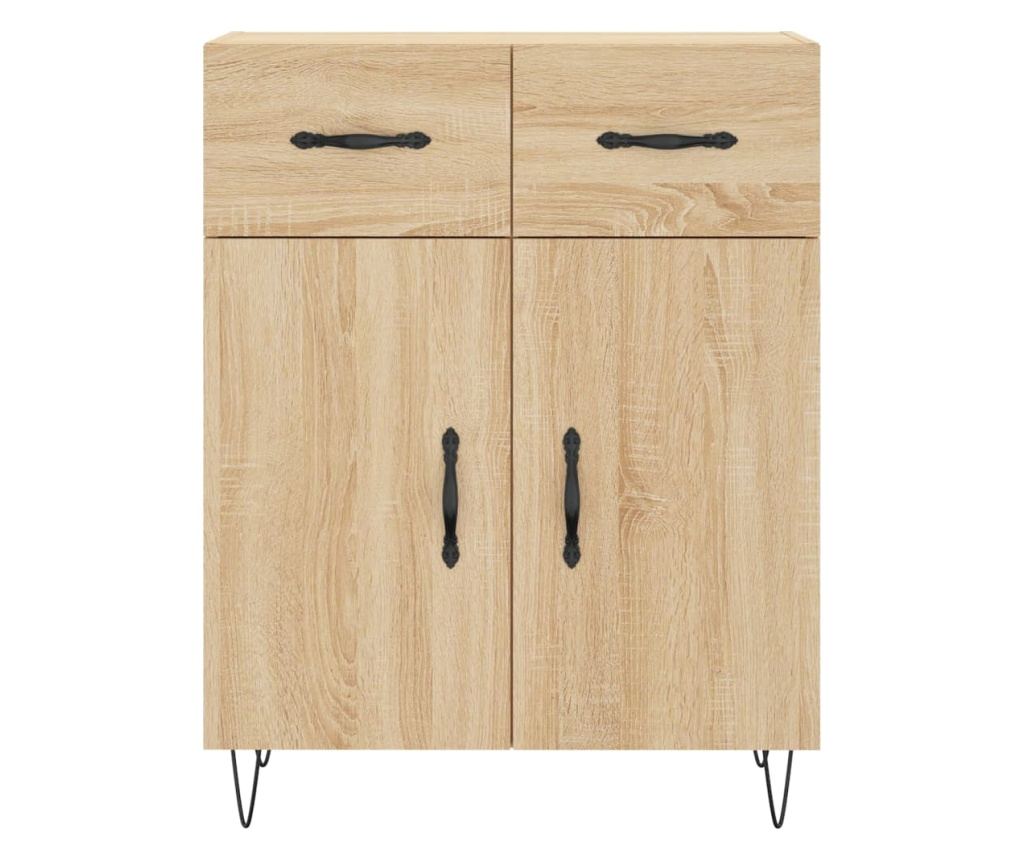 Ormarić, drvo hrasta sonoma, 69,5x34x90 cm, konstruirano drvo - 6