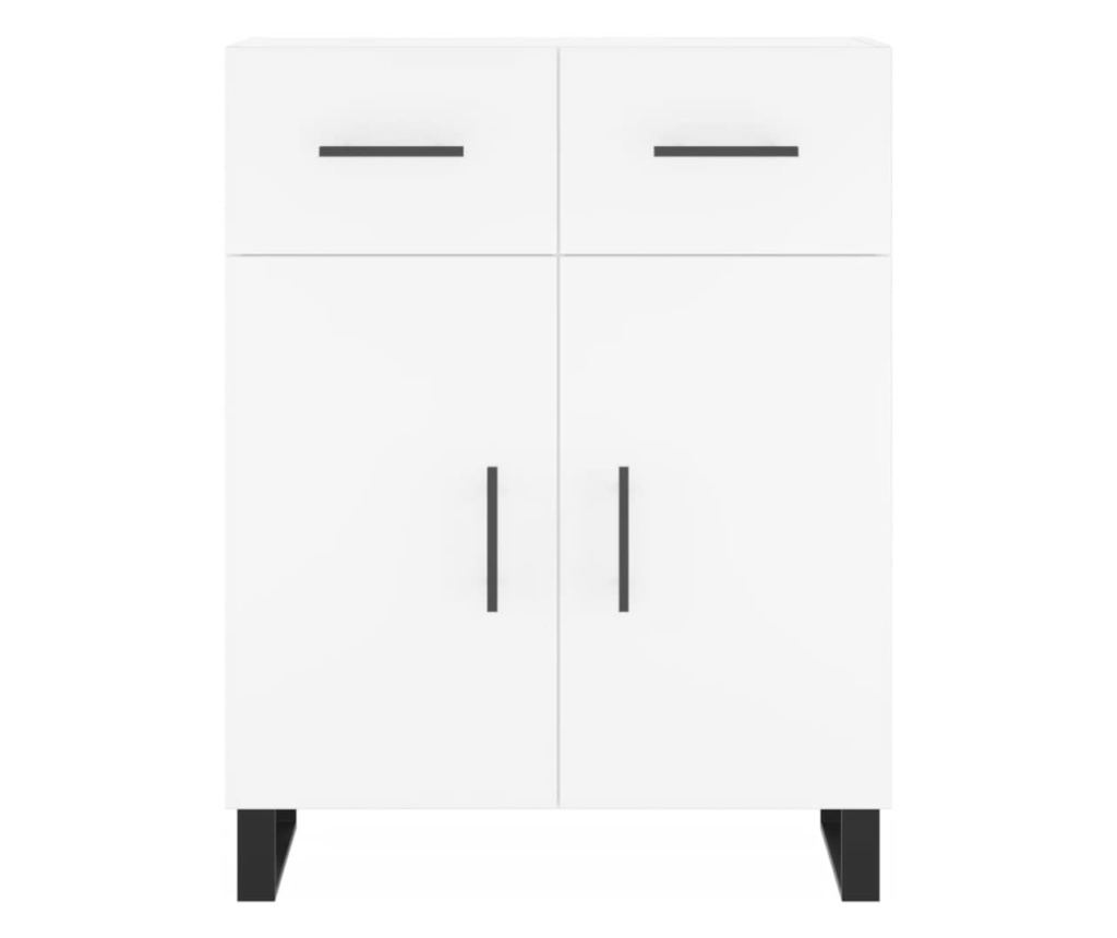 Visoka ormar, bijela, 69,5x34x180 cm, kompozitno drvo - 8