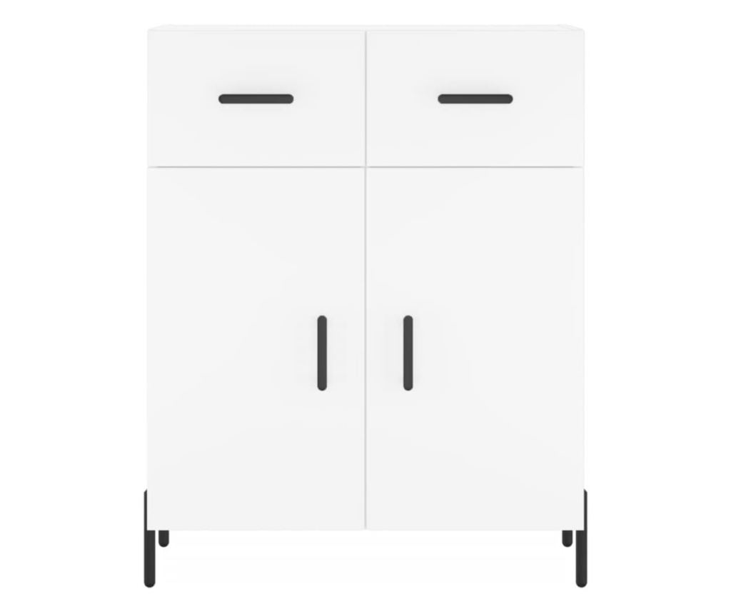 Komoda, bijela, 69,5x34x90 cm, kompozitno drvo - 6