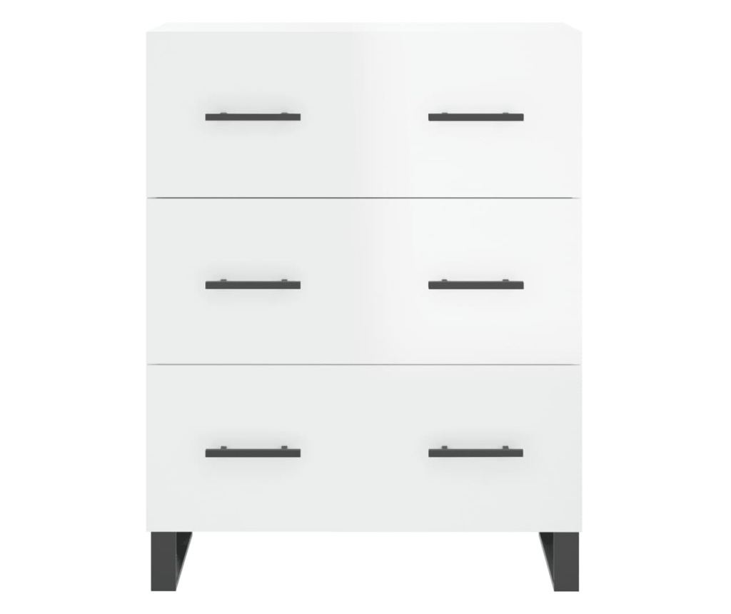 Visoka ormar, bijela visokog sjaja, 69,5x34x180 cm, kompozitno drvo - 8