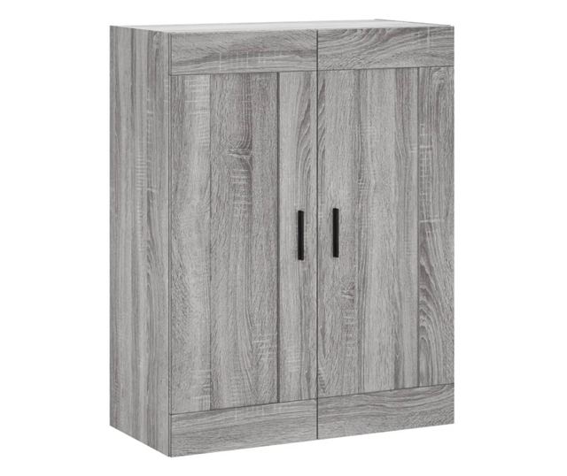 Висок шкаф, сив сонома, 69,5x34x180 см, инженерно дърво