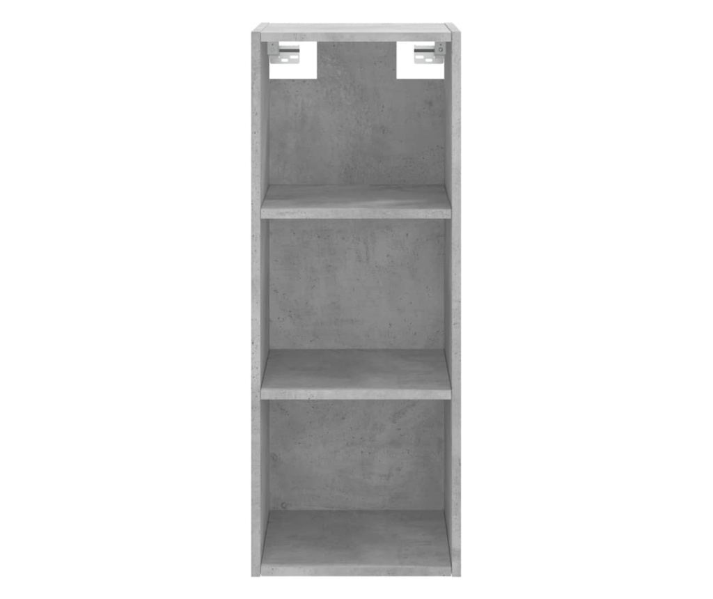 Visoka ormar, siva beton, 34,5x34x180 cm, obrađeno drvo - 6