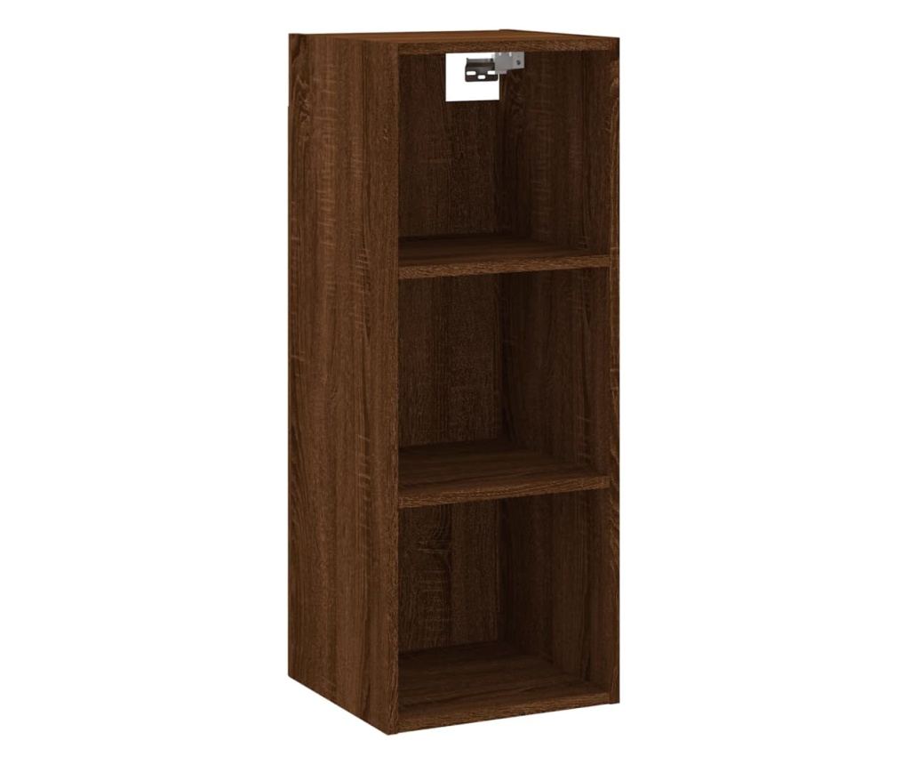 Visoka ormar, smeđi hrast, 34,5x34x180 cm, obrađeno drvo - 5