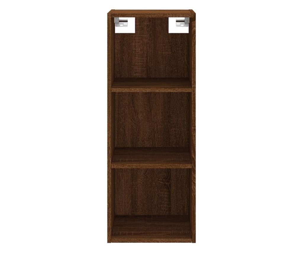 Visoka ormar, smeđi hrast, 34,5x34x180 cm, obrađeno drvo - 6