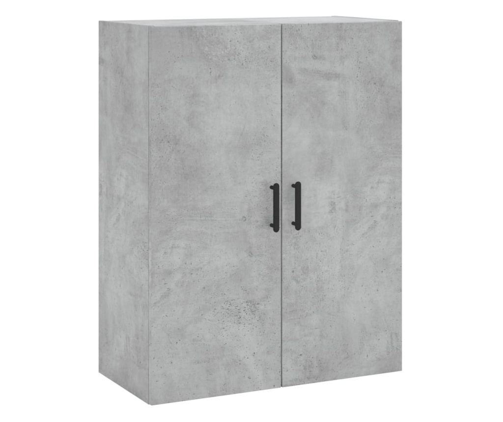 Visoki ormarić, betonsko siva, 69,5x34x180 cm, konstruirano drvo - 5