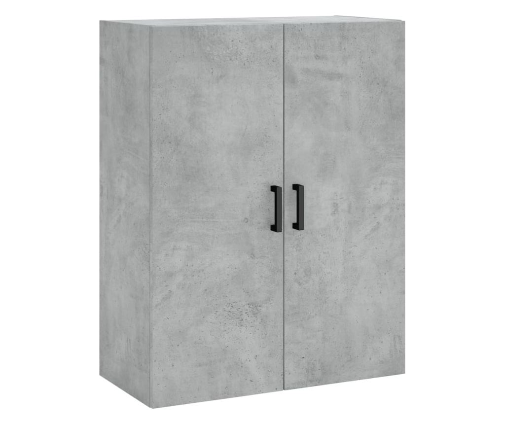 Visoki ormar, betonsko siva, 69,5x34x180 cm, kompozitno drvo - 5