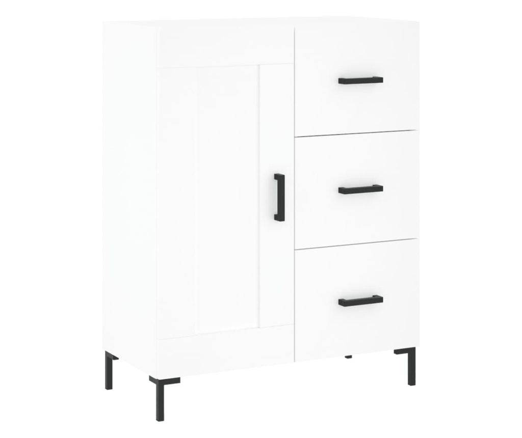 Skříň highboard bílá 69,5 x 34 x 180 cm kompozitní dřevo - 7
